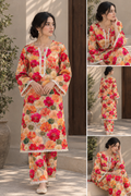 Premium Printed Linen 2-Piece Unstitched Suit
